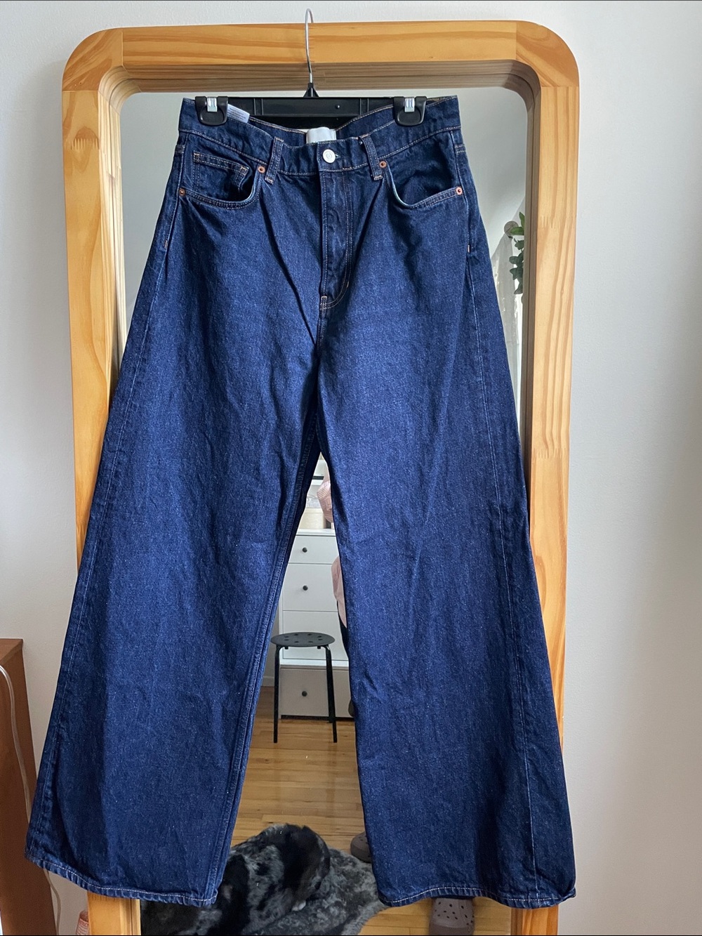 Reformation Cary highlights rise wide leg jeans size 29